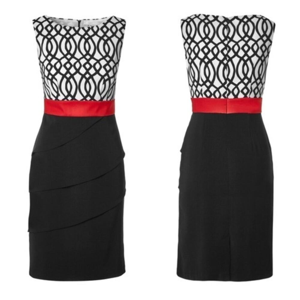 Connected Apparel Printed Tulip Dress